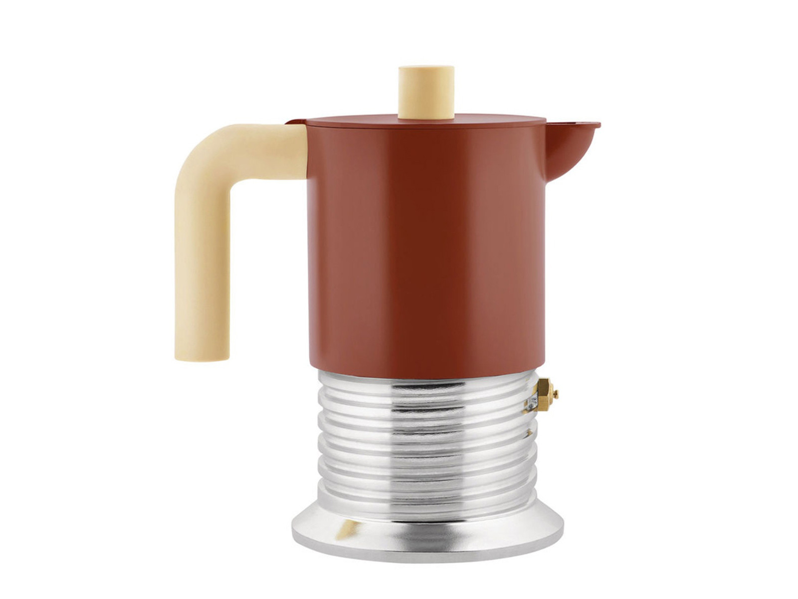 Zaparzacz do espresso Alessi Vite Brown 150ml x3 IND