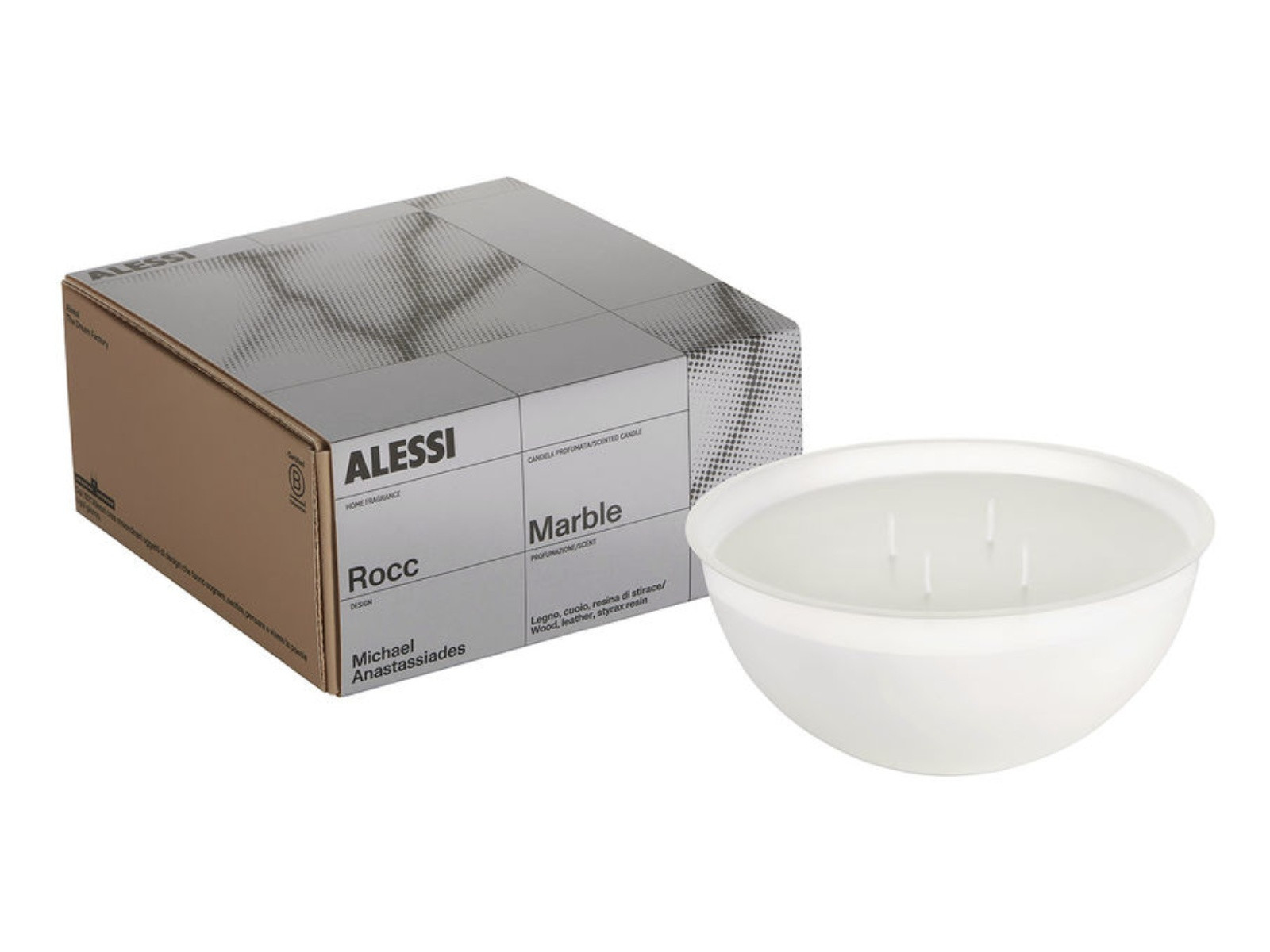 Świeca zapachowa / wkład Alessi Rocc Marble M