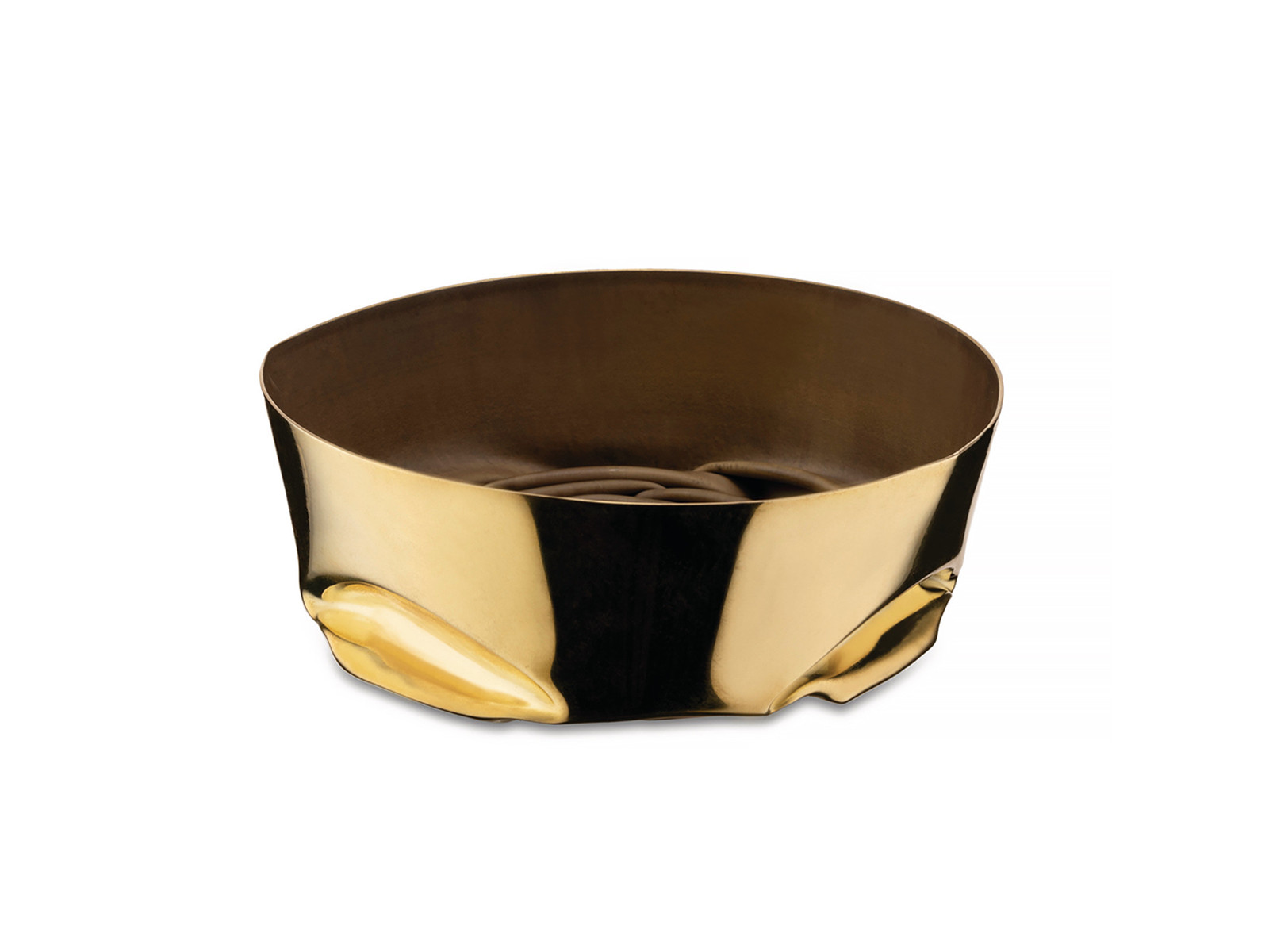 Misa dekoracyjna Alessi Tornitore Matto Compressioni Brass 12cm