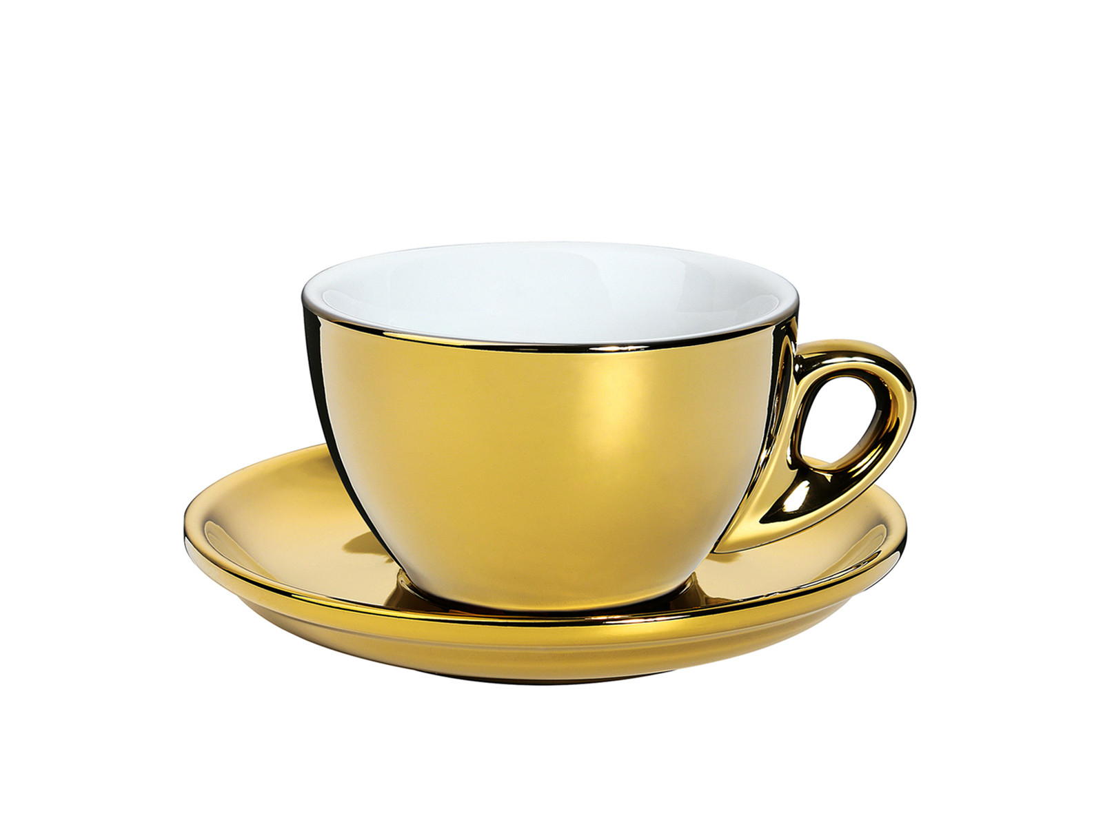 Filiżanka do cappuccino ze spodkiem Cilio Roma Gold 100ml