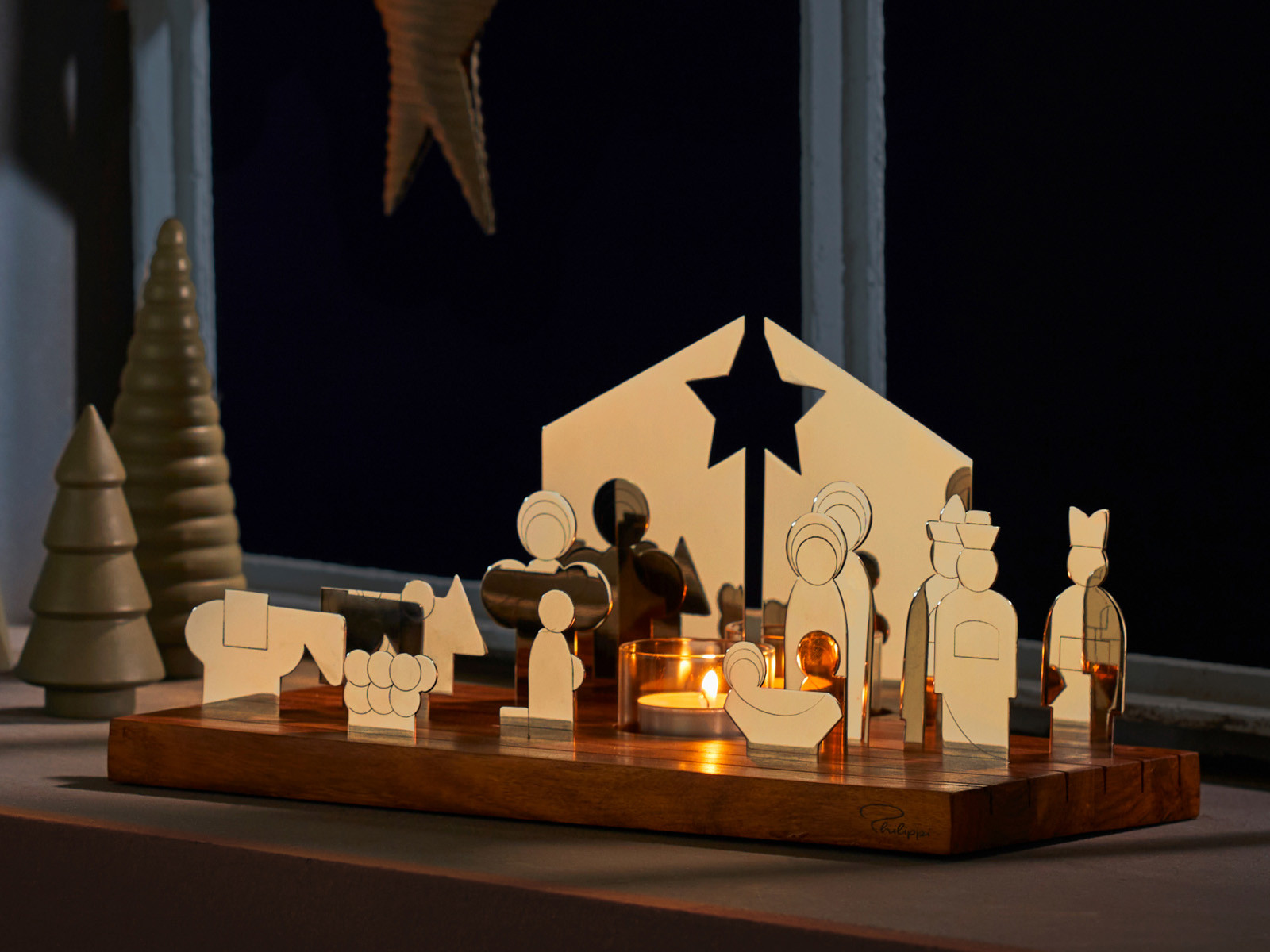 Szopka świąteczna ze świecznikiem Philippi Bethlehem