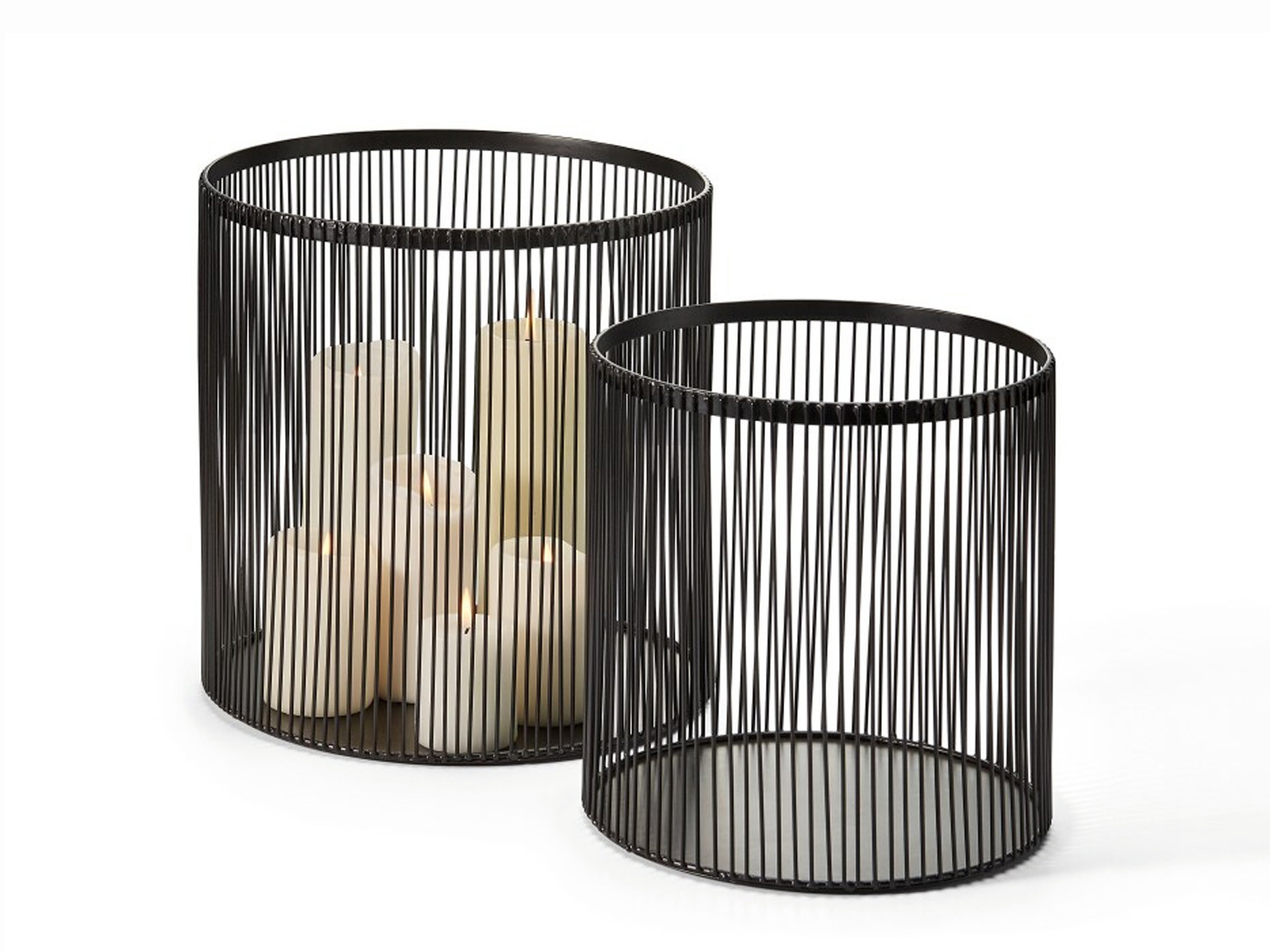 Lampion x2 zestaw Philippi Nobo Black 