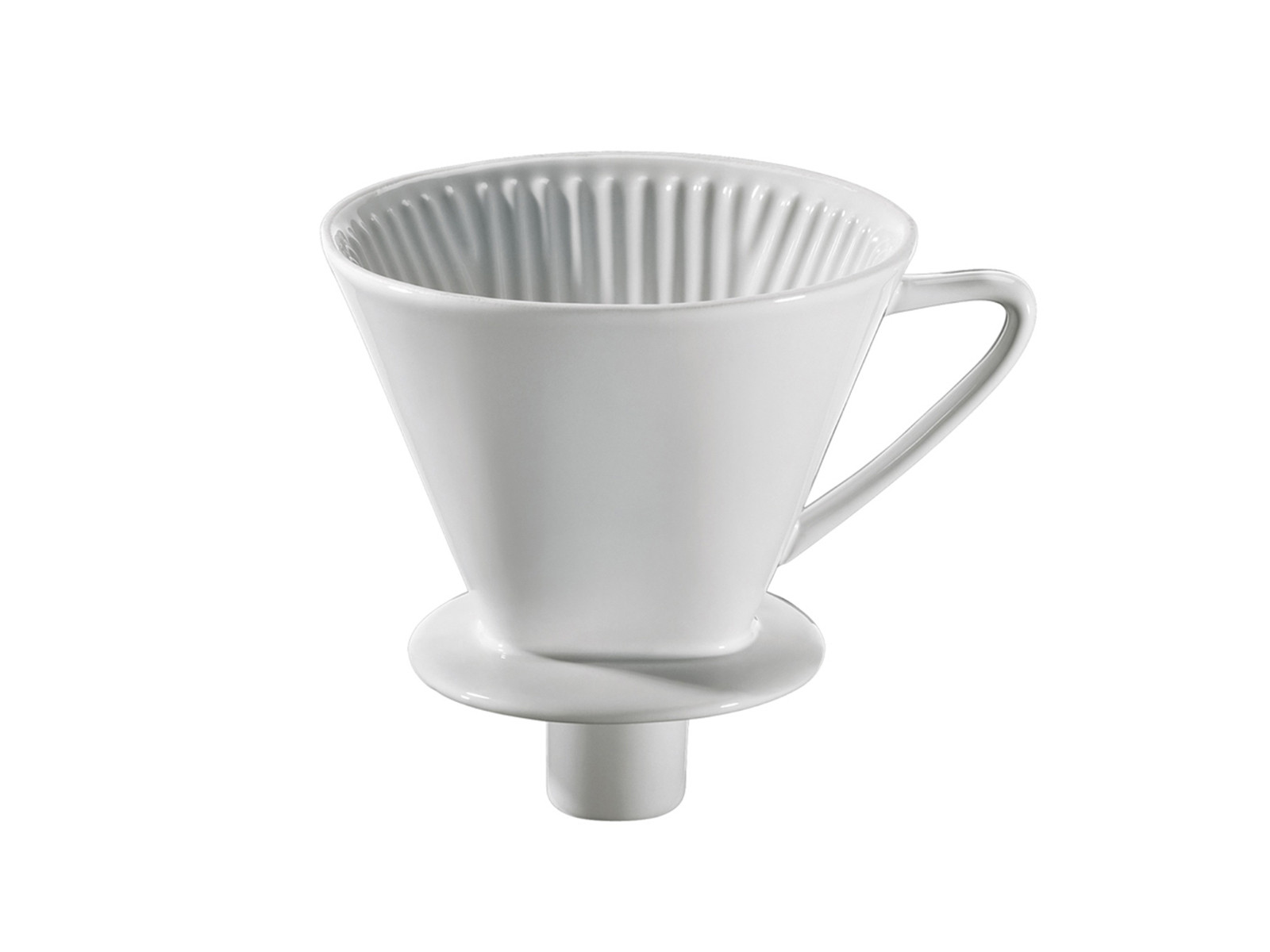 Filtr do kawy z lejkiem Cilio White roz.4 13,5cm