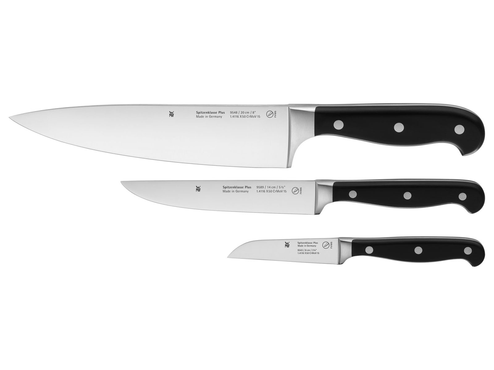 Zestaw noży x3 WMF Spitzenklasse Plus 