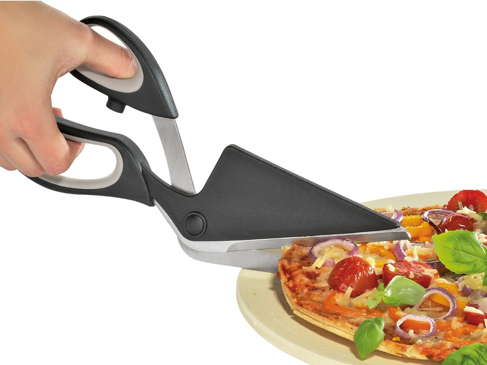 Nożyce i szpatułka do pizzy 2w1 Kuchenprofi