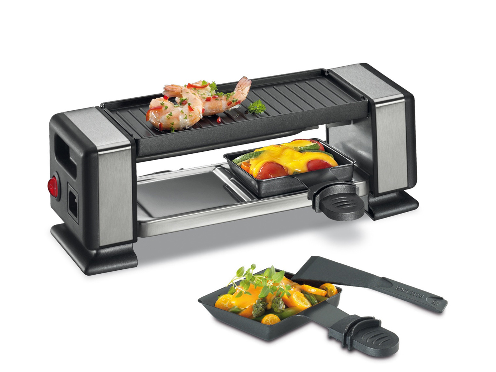 Zestaw grillowy raclette ze stołową płytą Kuchenprofi Vista2 Plus dla 2 osób