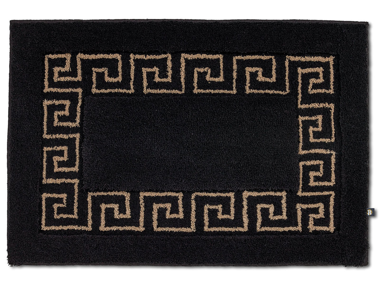 Dywanik Rhomtuft Meander Black/Beige 50x65