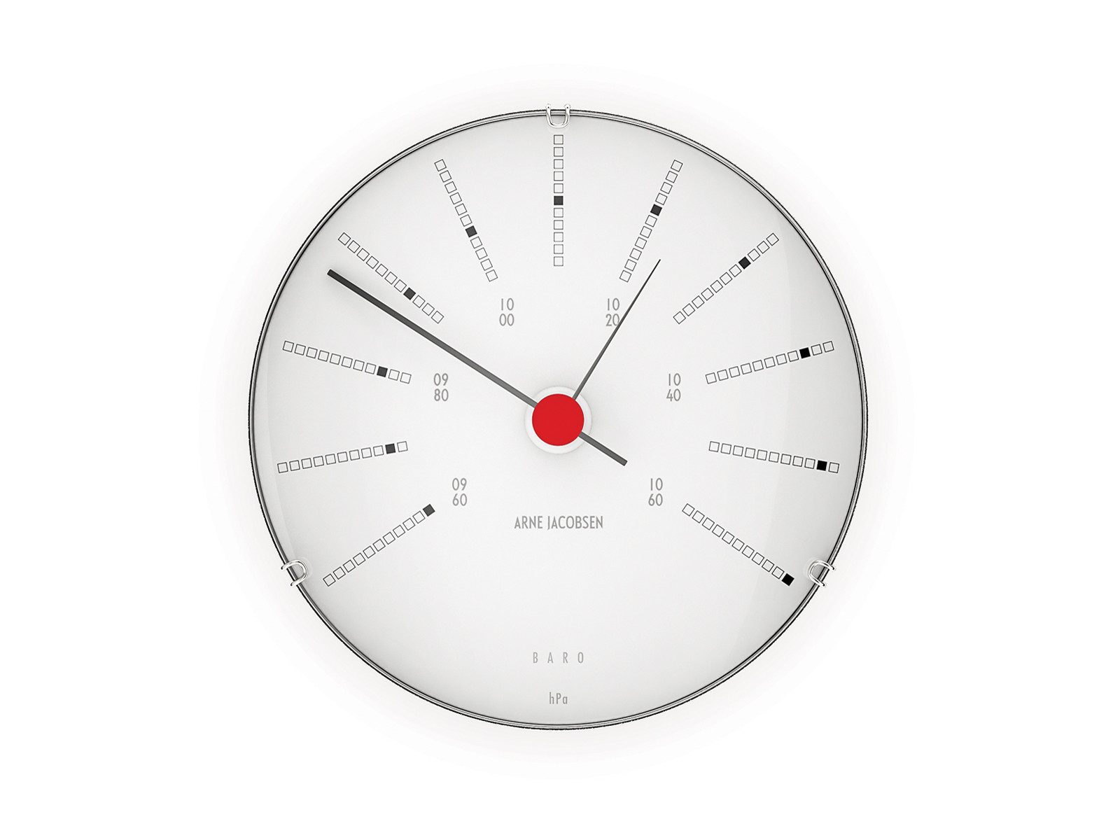 Barometr ścienny Arne Jacobsen Bankers Wall White 12cm