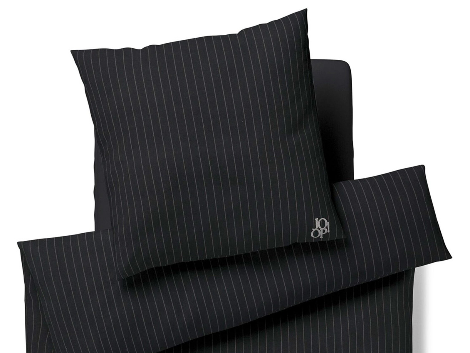 Pościel Joop Flanell Soft Stripes Antrazit 155x200