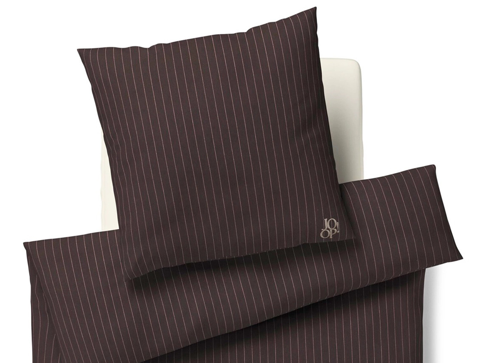 Poszewka Joop Flanell Soft Stripes Mocca 80x80
