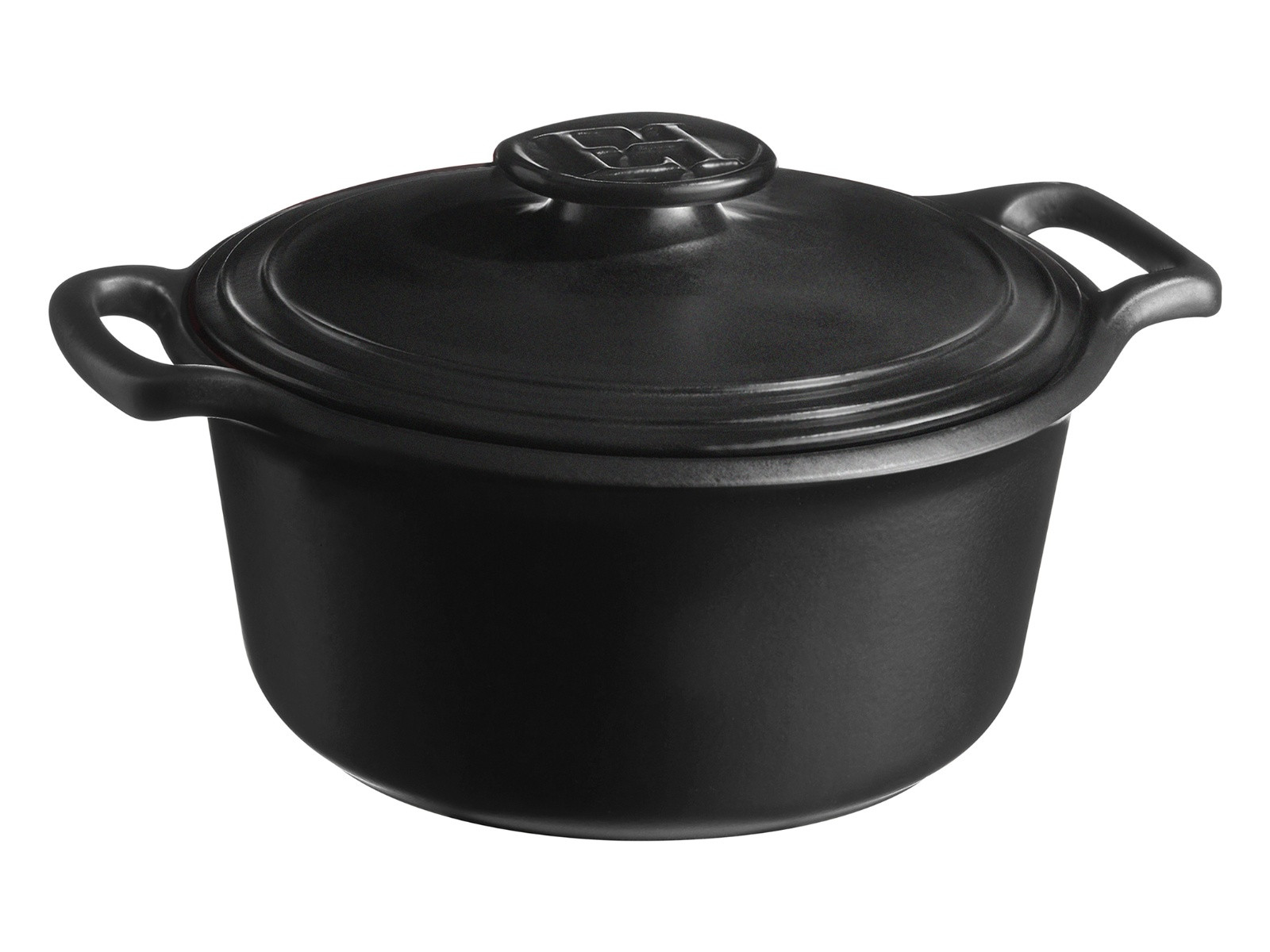 Garnek Emile Henry Sublime+ IND Black 4l z pokrywką