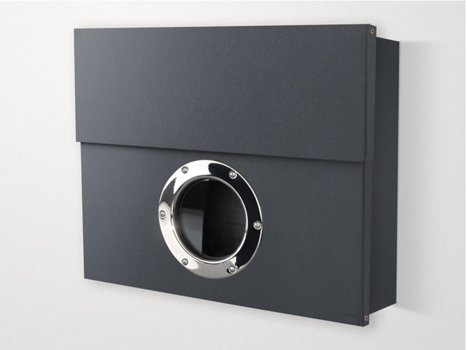 Skrzynka na listy z okienkiem Radius Letterman XXL Anthracite z gazetownikiem 