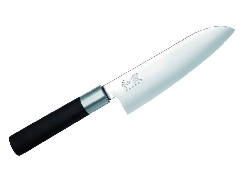 Nóż stalowy KAI Wasabi Black Santoku 16,5cm