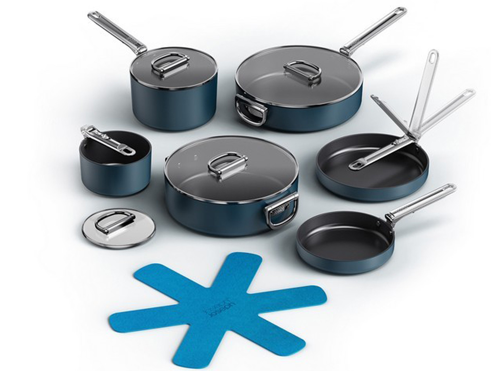 Zestaw naczyń i pokrywek Joseph Joseph Space 15 elementów