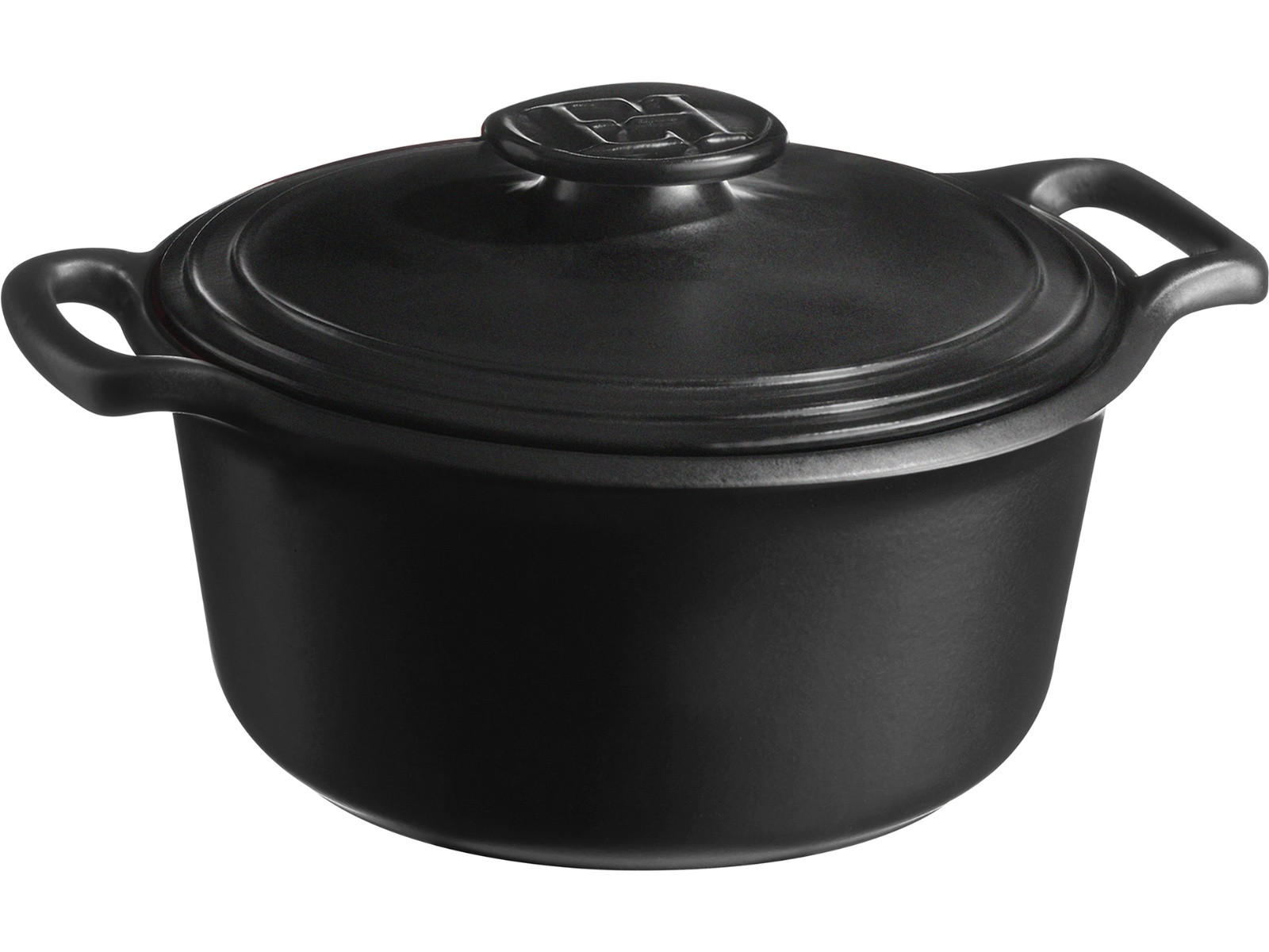 Garnek Emile Henry Sublime+ IND Black 7l z pokrywką