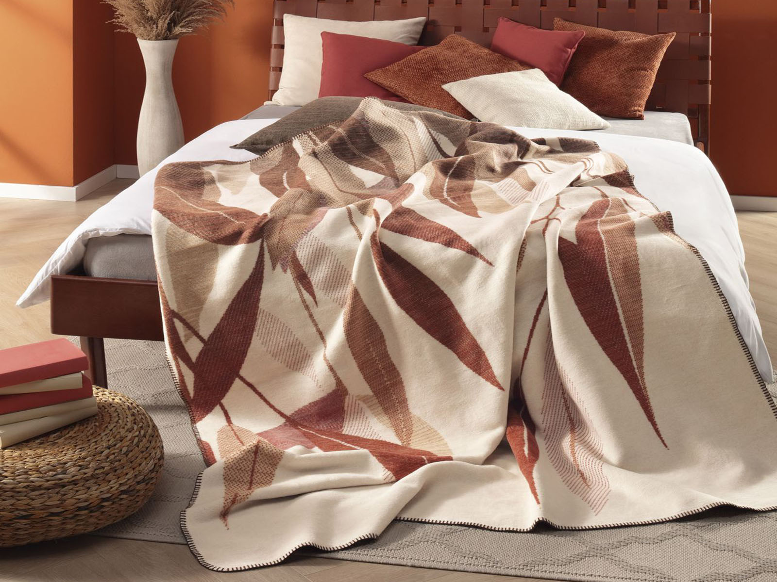   Koc Biederlack 2027 Ember Leaves 150x200