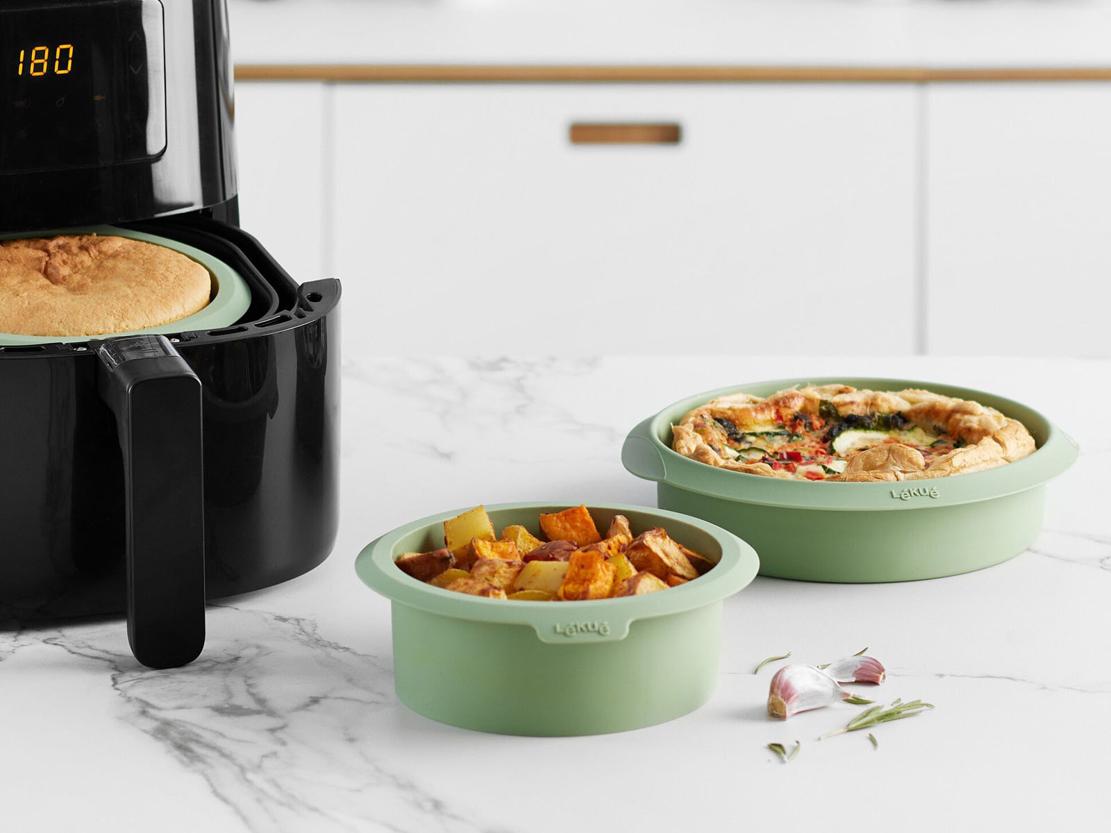 Forma do frytkownicy beztłuszczowej Lekue Air Fryer Mould 15cm