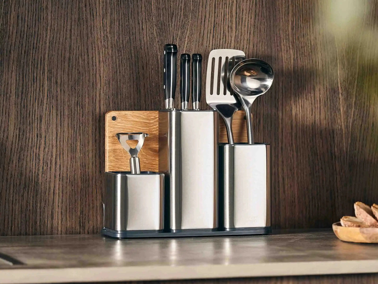 Organizer nablatowy z deską do krojenia Joseph Joseph CounterStore Stainless Steel