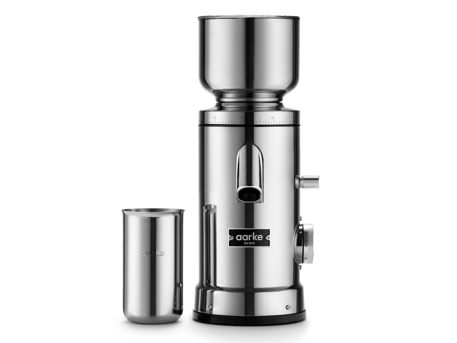 Młynek do kawy Aarke Steel Polished 250g