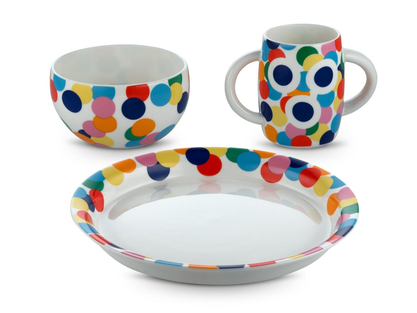 Zestaw naczyń dla dzieci Alessi Alessini Proust 3 elementy