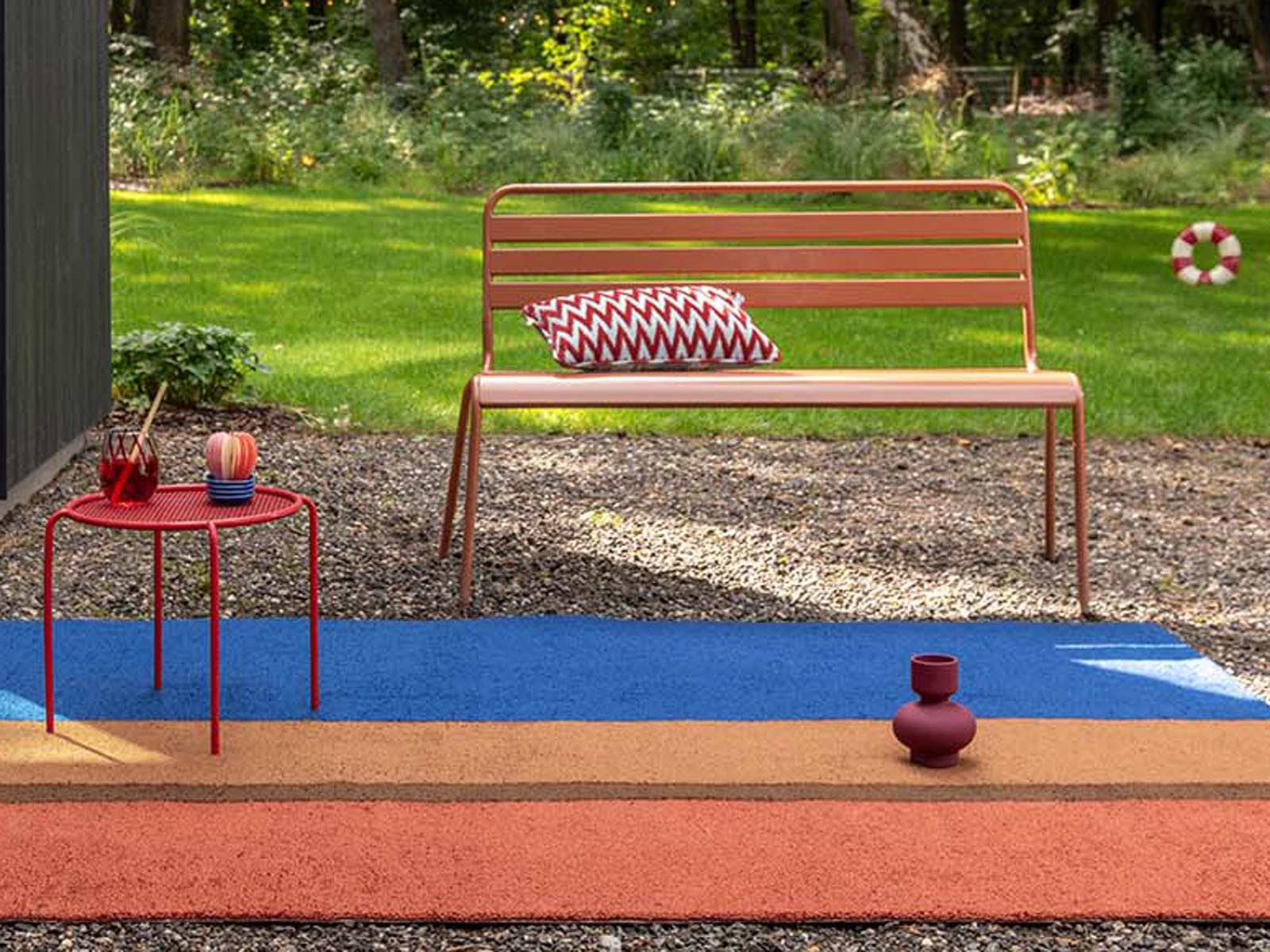 Dywan zewnętrzny Brink&Campman Festival Blue 140x200