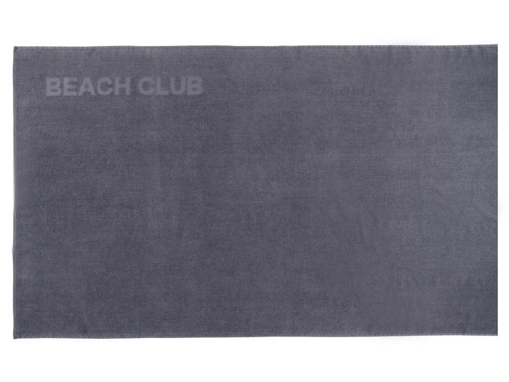 Ręcznik plażowy Vossen Beach Club Grey 100x180