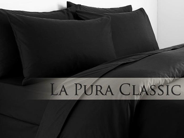 Pościel La Pura Uni Black 140x200