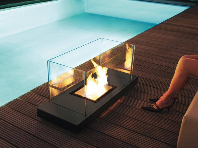 Biokominek Radius Uniflame Black