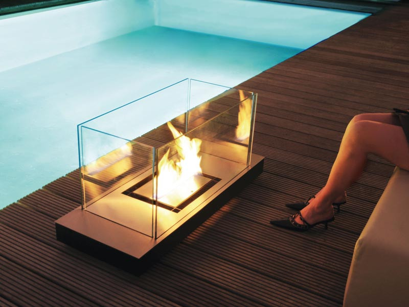 Biokominek Radius Uniflame Matt Black