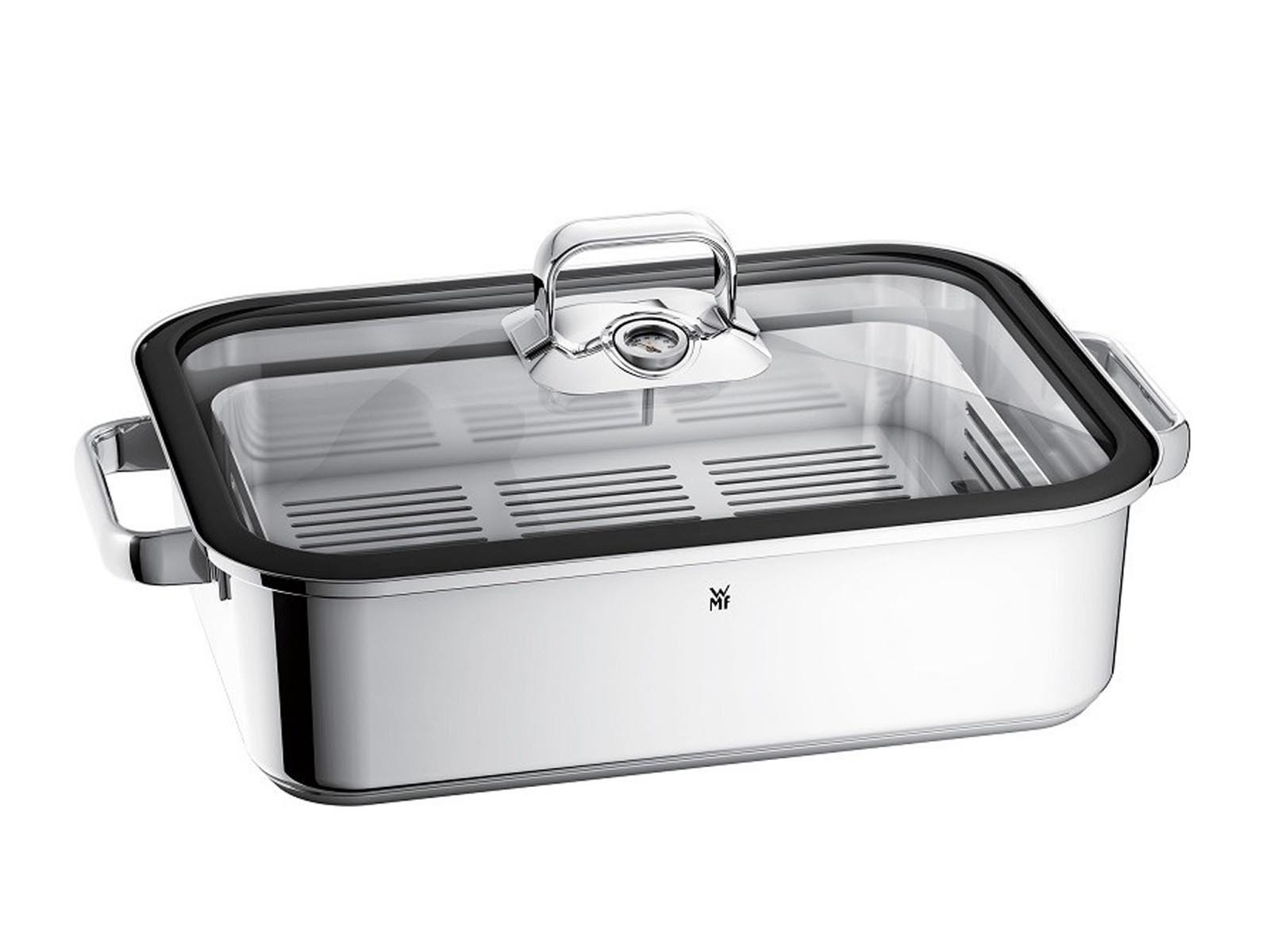 Brytfanna parowa zamykana z termometrem WMF Vitalis Silicon 6,5 L