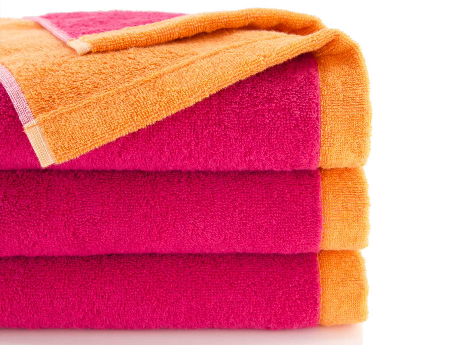 Ręcznik Cawo Life Splash Pink-Orange 70x140