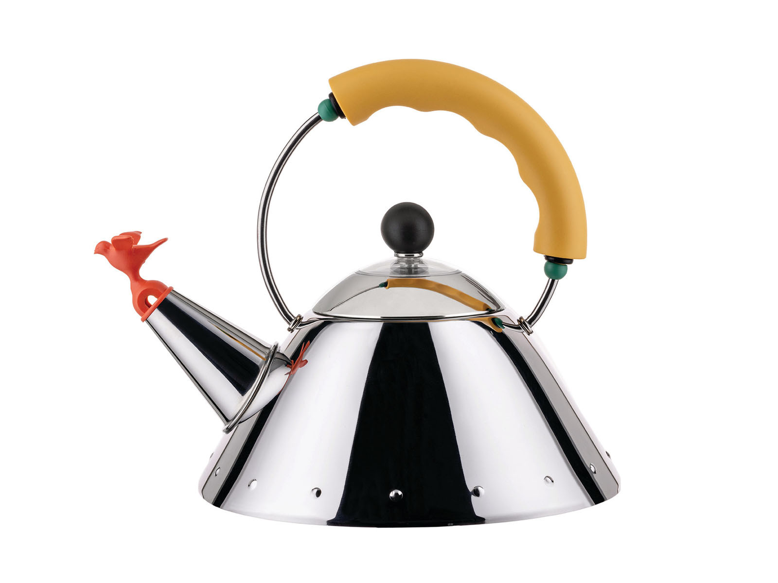 Czajnik klasyczny Alessi 9093 1L Bird Yellow/Orange