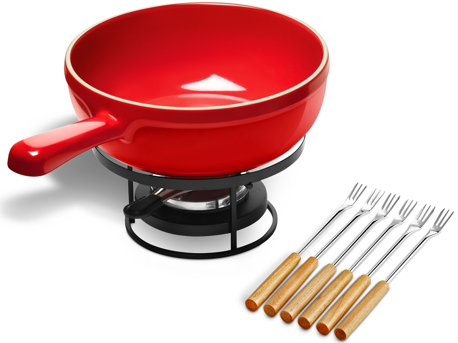 Zestaw do fondue Emile Henry Red 2,5l
