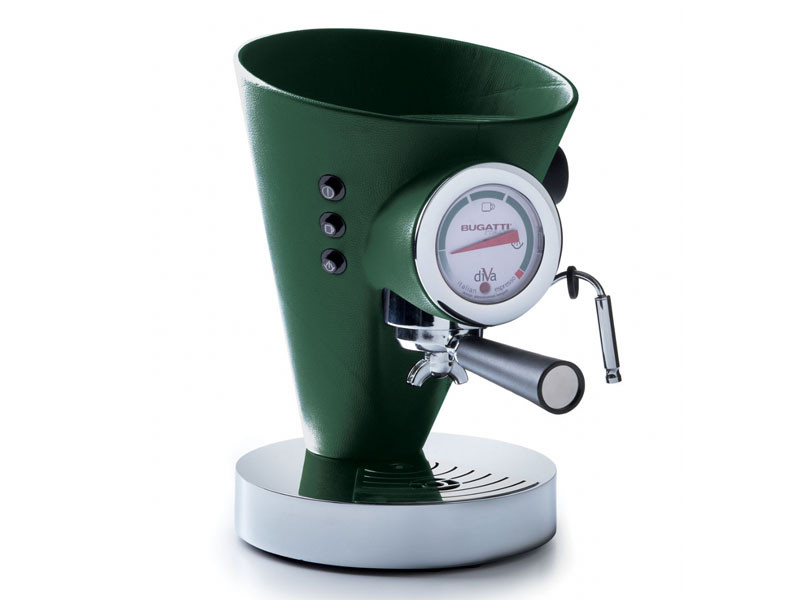 Ekspres ciśnieniowy do kawy Bugatti Individual Diva Leather Green