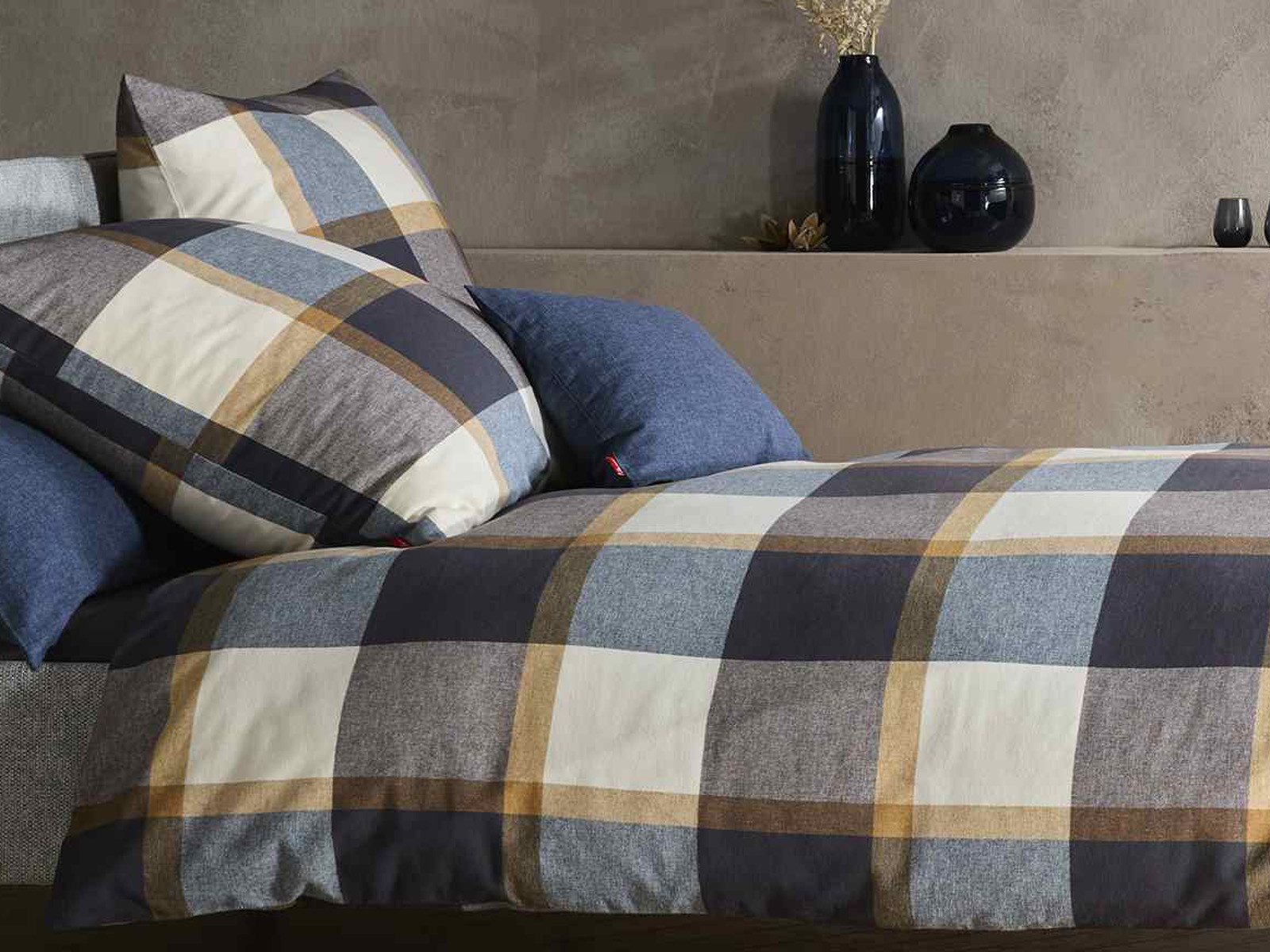 Pościel Fleuresse Lech Flanell Bristol Blue 200x200