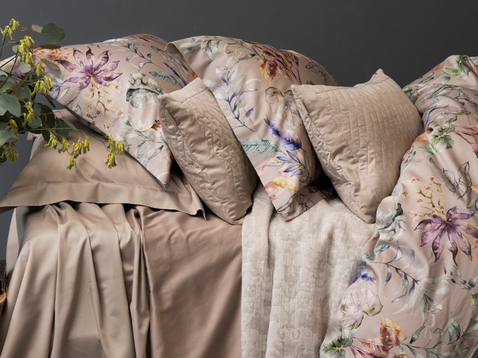 Pościel Decoflux Flora Almond