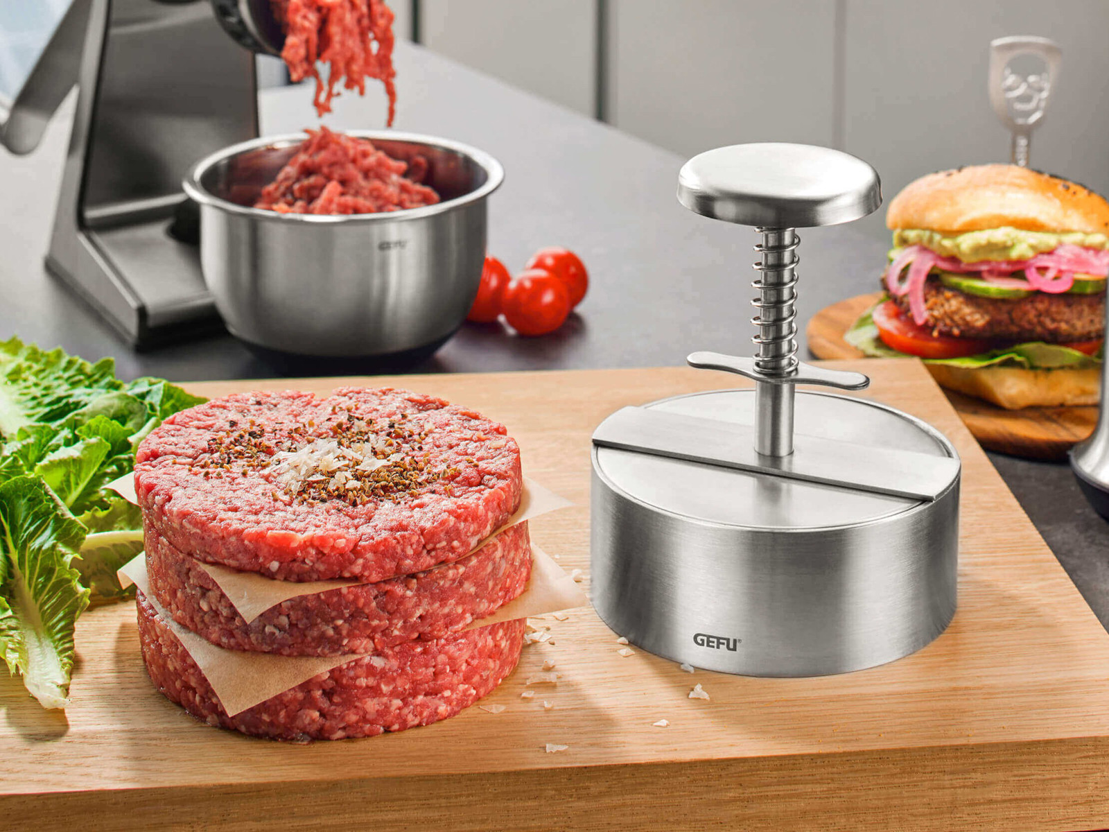 Prasa do hamburgerów GEFU Pätti 11,5cm