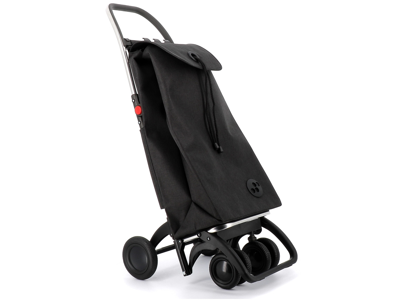 Wózek na zakupy Rolser I-Max 4L TOUR Tweed Black / dwukierunkowy składany skrętny