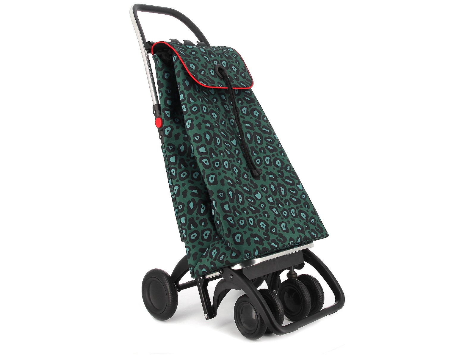Wózek na zakupy Rolser I-Max 4L TOUR Wild Green / dwukierunkowy składany skrętny