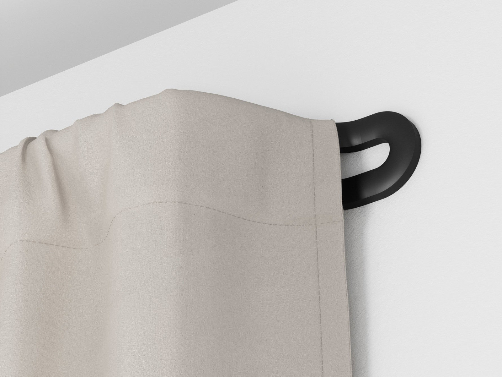 Karnisz do zasłon zaciemniających Umbra Midnight Black S-L