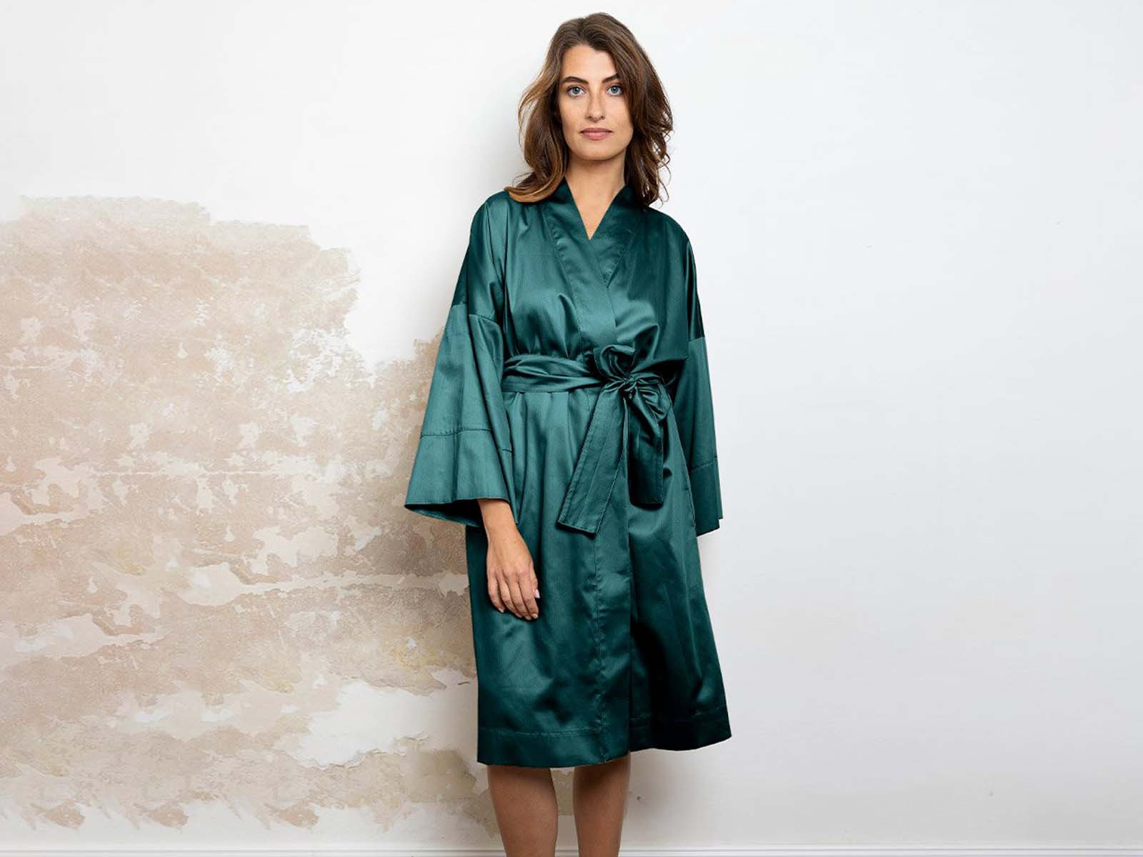 Szlafrok Decoflux Kimono Solid Teal