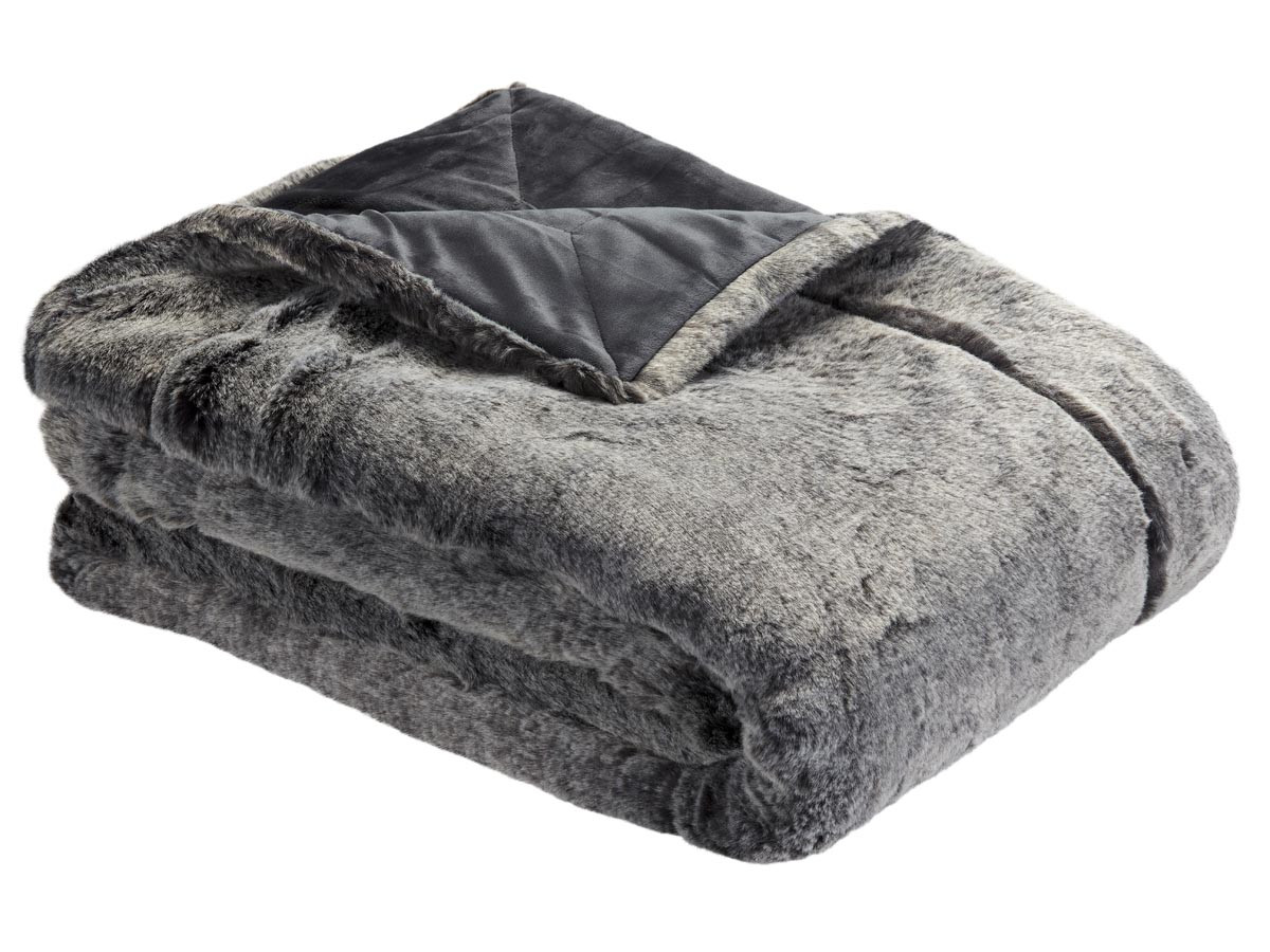 Koc futrzany Bugatti Fur Grey 150x200