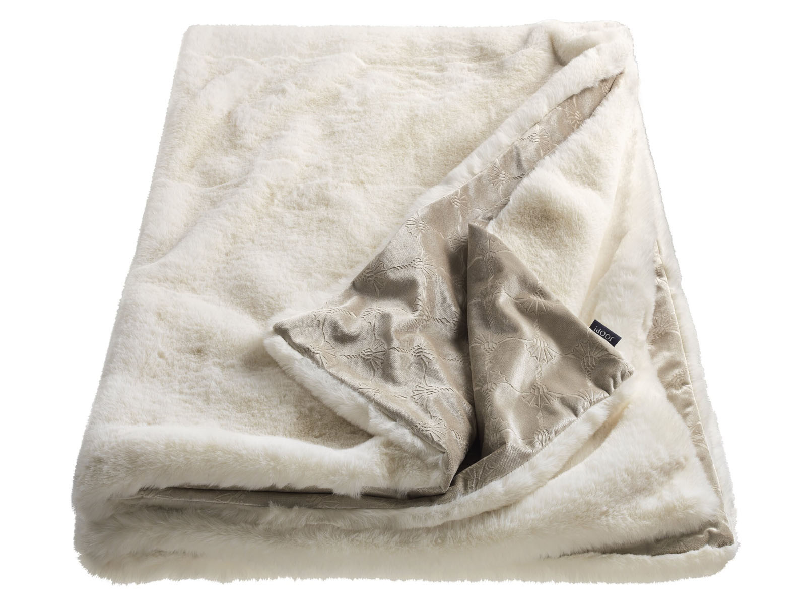 Koc futrzany Joop Smooth Ecru 130x170