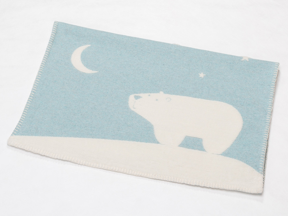 Kocyk DF Finn Night Bear Blue 65x90