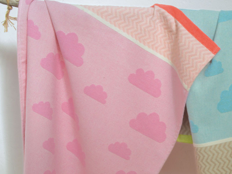 Kocyk DF Ida Cloudy Sky Pink 70x90