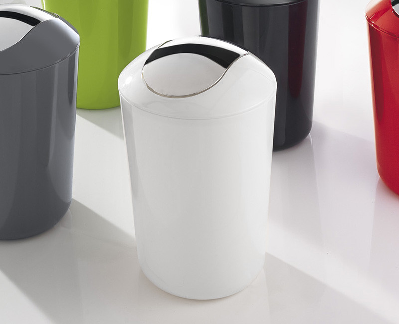 Kosz na śmieci 5L Glossy White