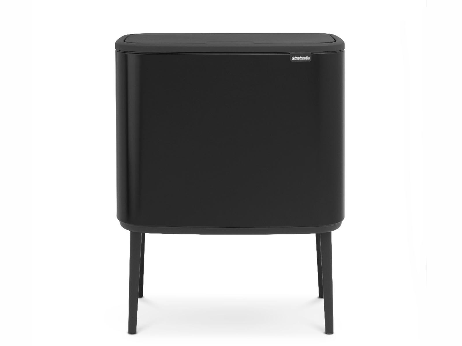 Kosz na śmieci Brabantia Bo Touch Black Matt 33L (3x11L)