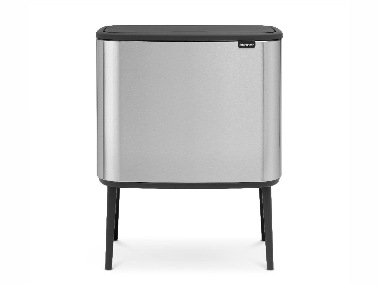 Kosz na śmieci Brabantia Bo Touch Steel Matt 34L (11L+23L)