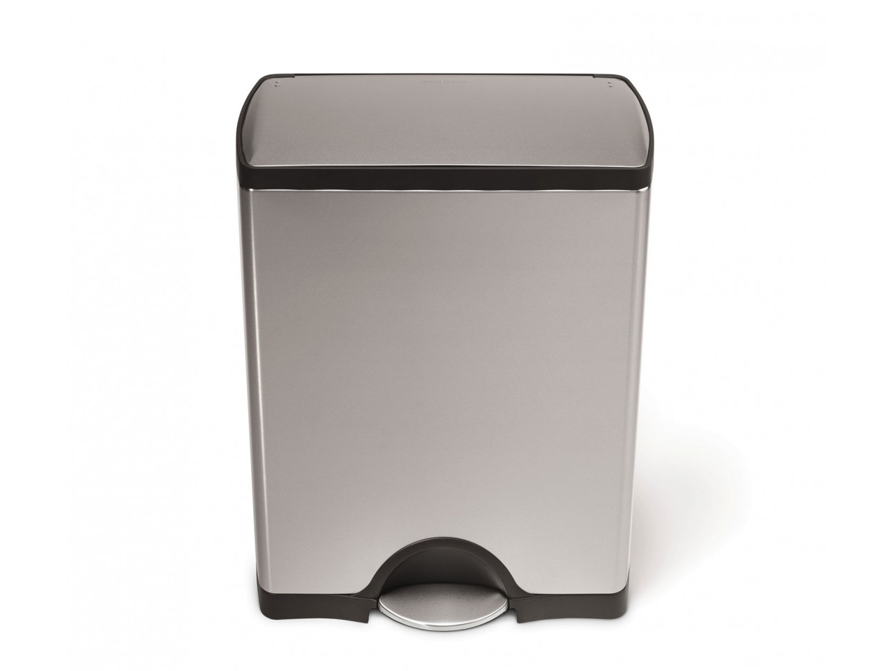 Kosz na śmieci pedałowy Simplehuman Deluxe Silver FPP 50L