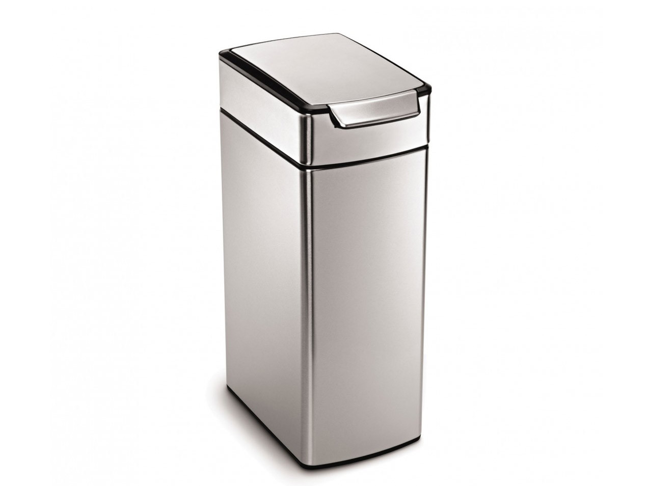 Kosz na śmieci dotykowy Simplehuman Touch Bar Slim Silver FPP 40L